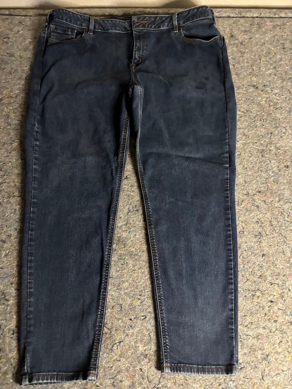 Lane Bryant 24R High Rise Slim Dark Stretch Denim Womens Jeans
